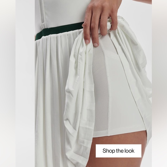 Varley Jane Court Tennis/ Pickleball/ Golf Dress 28'' White/ Green NWT - Picture 5 of 9